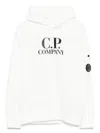 C.p. Company Lens-detail Hoodie In White