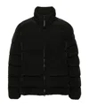 C.p. Company Chrome-r Quilted Black Nylon Down Jacket In Black