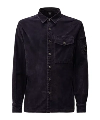 C.p. Company Lens-detail Shirt In Black