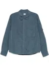 C.p. Company Lens-detail Shirt Jacket In Blue