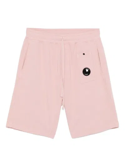 C.p. Company Lens-detail Shorts In Pink