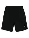 C.p. Company Boys Cargo Shorts In Black