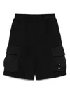 C.p. Company Lens-detail Track Shorts In Black