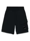 C.p. Company Lens-detail Shorts In Blue