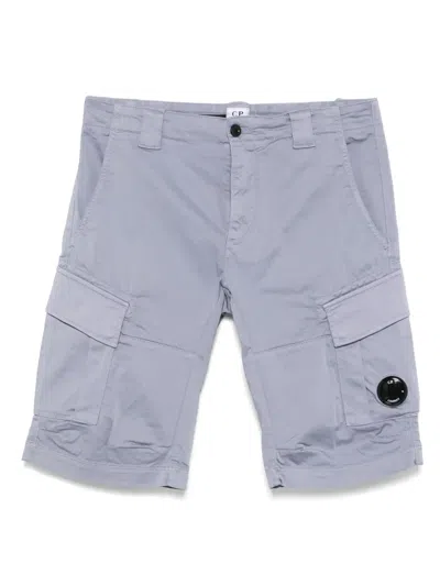 C.p. Company Lens-detail Shorts In Purple
