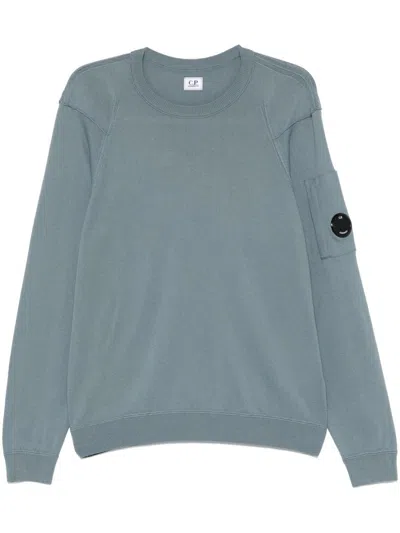 C.p. Company Lens-detail Sweater In 蓝色
