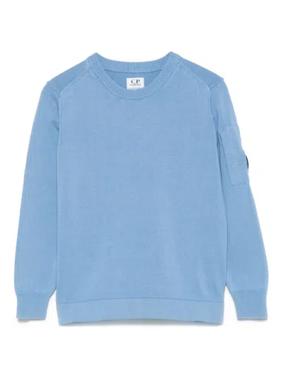 C.p. Company Pullover Mit Lens-detail In Blau