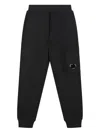 C.p. Company Elasticated Waistband Track Pants In Black