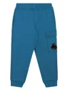C.p. Company Lens-detailed Track Pants In Blue