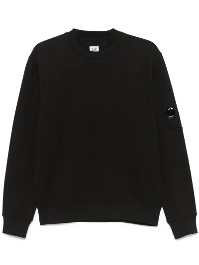 C.p. Company Men Cotton Crewneck Sweatshirt In Blue