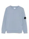 C.p. Company Lens-detail Sweatshirt In 蓝色