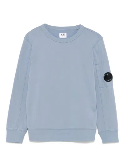 C.p. Company Lens-detail Sweatshirt In Blue