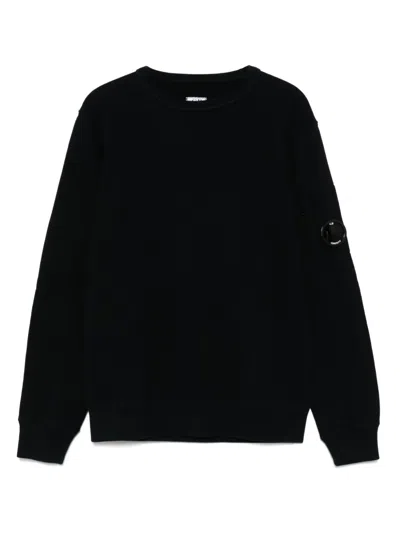 C.p. Company Kids' Cp Company Boys Black Cotton Sweatshirt