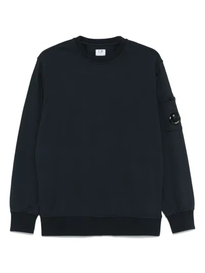 C.p. Company Kids' Lens-detail Sweatshirt In Blue