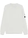 C.p. Company Crewneck Sweatshirt With Relaxed Fit In White