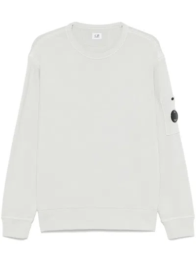 C.p. Company Crewneck Sweatshirt With Relaxed Fit In White