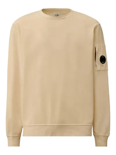 C.p. Company Lens-detail Sweatshirt In Brown