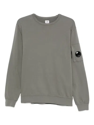 C.p. Company Lens-detail Sweatshirt In Gray
