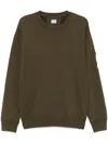 C.p. Company Lens Sweatshirt In Ivy Green