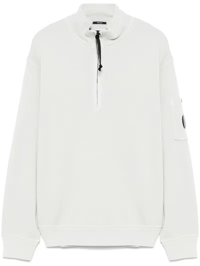 C.p. Company Lens-detail Sweatshirt In Grey