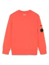 C.p. Company Lens-detail Sweatshirt In Orange