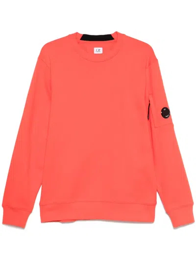C.p. Company Lens-detail Sweatshirt In Red
