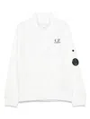 C.p. Company Lens-detail Sweatshirt In White