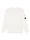 C.p. Company Lens-detail Sweatshirt In White