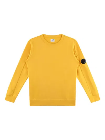 C.p. Company Kids' Lens-detail Sweatshirt In Gelb