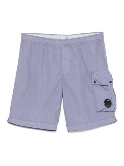 C.P. COMPANY LENS-DETAIL SWIM SHORTS
