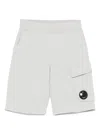 C.p. Company Lens-detail Track Pants In 灰色