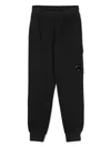 C.p. Company Lens-detail Track Pants In Black