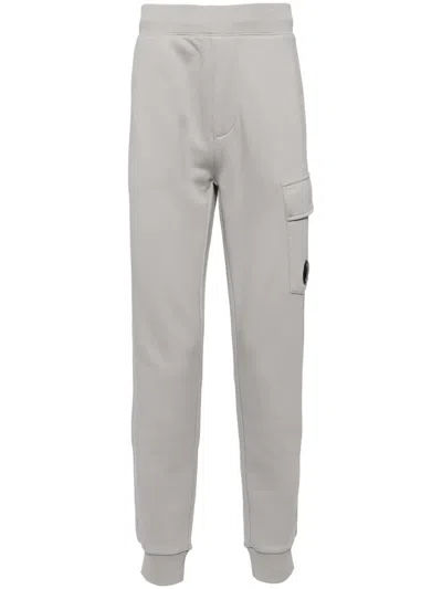 C.p. Company Lens-detail Track Pants In Grey