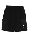 C.p. Company Lens-detail Track Shorts In Black