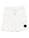 C.p. Company Cotton Shorts In White