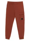 C.p. Company Lens-detail Track Trousers In Red