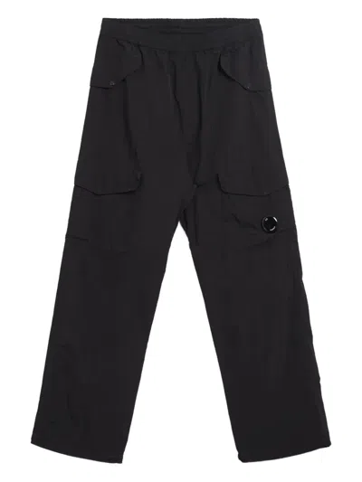 C.p. Company Modern Fit Black Trousers In Blue