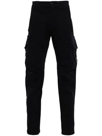 C.p. Company Lens-detail Trousers In Black