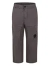 C.p. Company Lens-detail Trousers In Grey