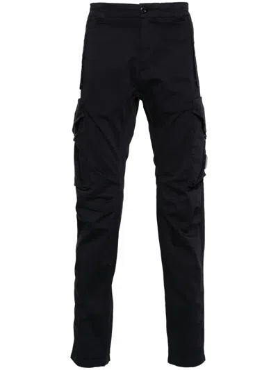 C.p. Company Adjustable-length Cargo Trousers In Black
