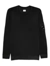 C.p. Company C.p.company Cotton Crewneck Sweatshirt In Black