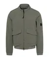 C.p. Company Lens-detail Zip-up Bomber Jacket In Gray