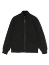 C.p. Company Lens-detail Zip-up Jacket In Black