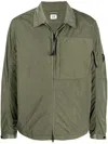 C.p. Company Zipped Fitted Jacket In Green