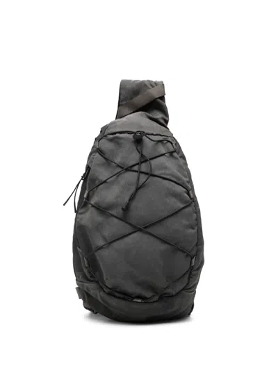 C.p. Company Kids' Lens-detailed Bag In Grey