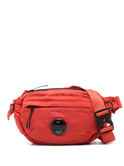 C.p. Company Kids' Lens-detailed Bag In Orange