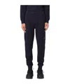 C.p. Company Lens-detailed Cotton Track Pants In Black