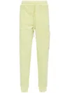 C.p. Company Lens-detailed Cotton Track Pants In Green