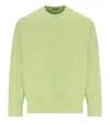 C.p. Company Diagonal Fleece White Pear Sweatshirt In Verde