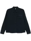 C.p. Company Lens-detailed Shirt In Blue